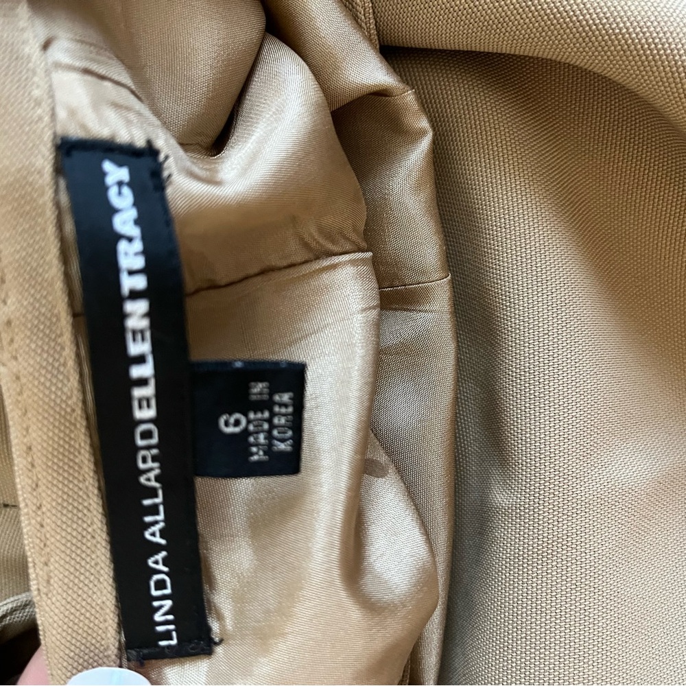 Ellen Tracy Tan Blazer Classic Suit Jacket - Picture 4 of 4